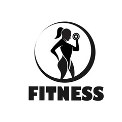 circle women beauty fitness gym logo design inspiration