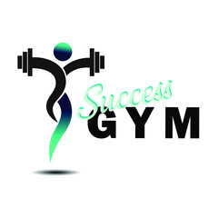 Abstract human jump look barble health happy fitness gym logo design inspiration