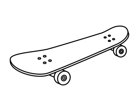 Skate Board Sport Element Icon