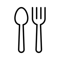 Spoon and fork icon
