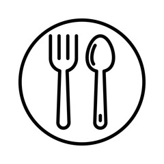 Spoon and fork icon