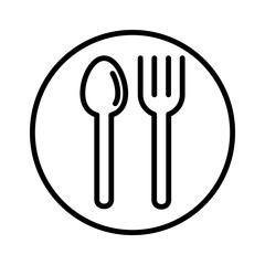 Spoon and fork icon