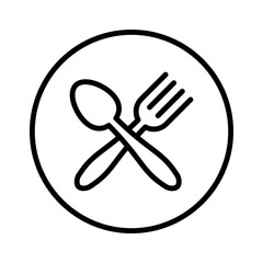Spoon and fork icon