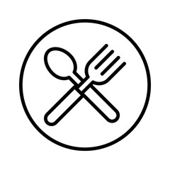 Spoon and fork icon