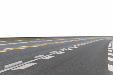 Fototapeta na wymiar modern road surface isolated