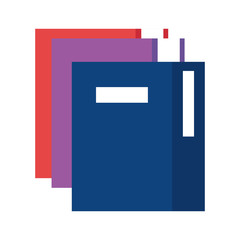 pile text books education icons