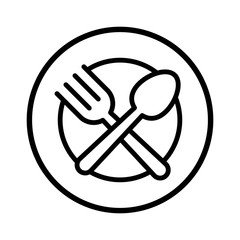 Spoon and fork icon