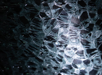 Details of the safety glass , Glass background