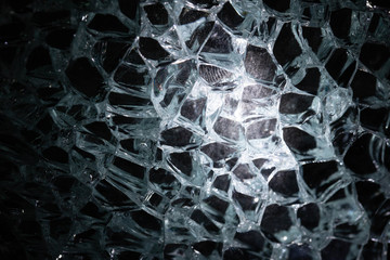 Details of the safety glass , Glass background