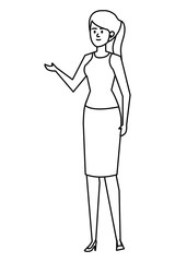 beautiful young woman avatar character