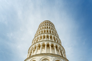 Pisa tower leaning in Italy	