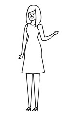 beautiful young woman avatar character