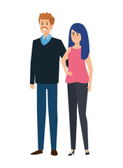 adults parents couple avatars characters