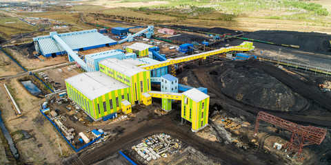 Coal mining from above industry