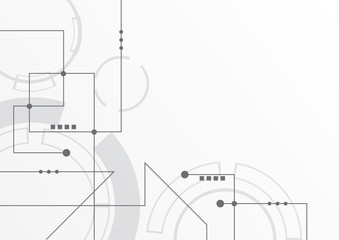 Abstract geometric connect lines and dots.Simple technology graphic background.Illustration Vector design Network and Connection concept.