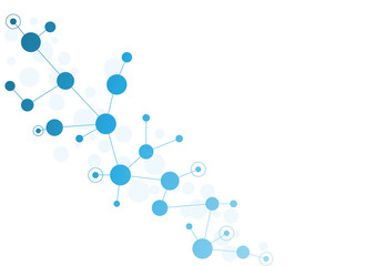 Abstract geometric connect lines and dots.Simple technology graphic background.Illustration Vector design Network and Connection concept.