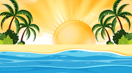 A simple beach scene