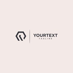 Fototapeta premium Letter OW/WO logo vector illustration
