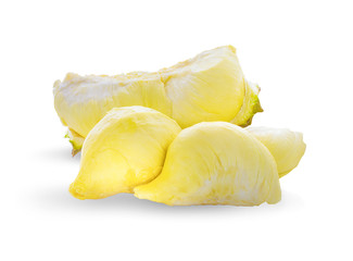 Durian king of fruits,tropical fruit isolated on the white background