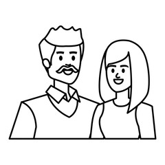adults parents couple avatars characters
