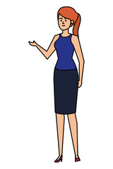 beautiful young woman avatar character