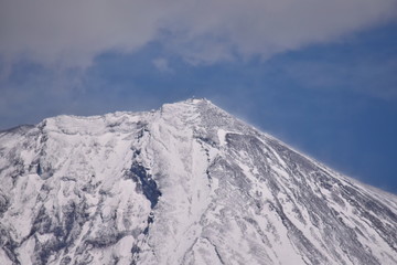 Fototapeta na wymiar 日本一の場所～The top of Mt.Fuji.