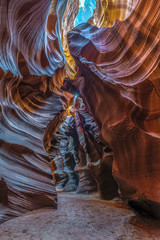 Rock formation in Antelope Canyon in Page, Arizona, USA