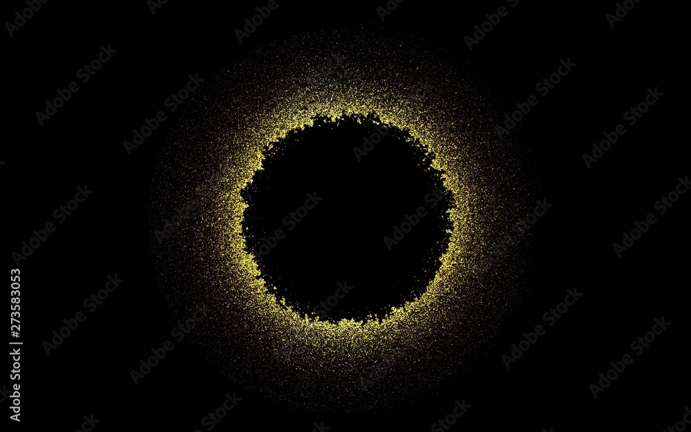 Aufkleber luxury background with a combination circle and golden light line. abstract textured with shining fo