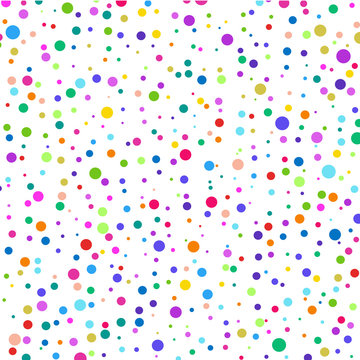 Multicolored circles on a white background. © Olena