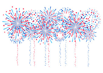 Fireworks border for Independence day design