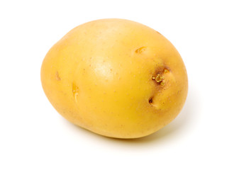 New potato isolated on white background 
