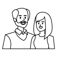 adults parents couple avatars characters