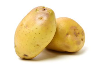 New potato isolated on white background 