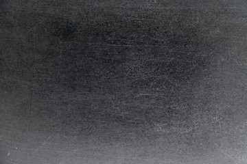 Grunge white color chalk texture on black board background