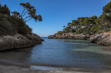 Cala Dor beach at Cala d'Or city Palma Mallorca Island Spain © A_Lein
