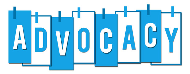 Advocacy Blue White Stuck Stripes 