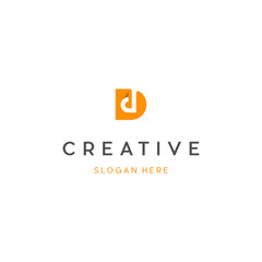 Double D letter logo,  D & D logo, DD initials monogram letter logo design