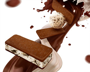 Ice cream sandwich cookie