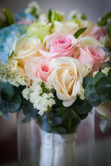 close up of wedding bouquet