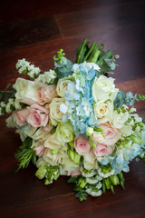 Wedding bouquet of  roses