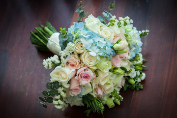 Wedding bouquet of  roses