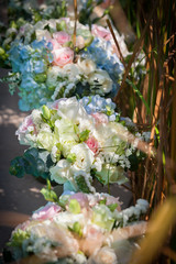 Obraz na płótnie Canvas close up of wedding bouquet