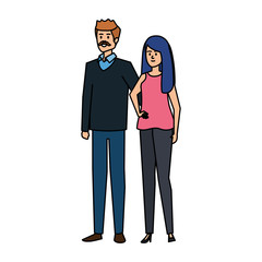 adults parents couple avatars characters