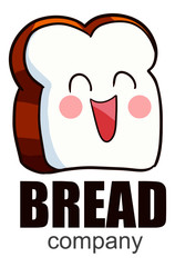 Cute and funny logo for bread company