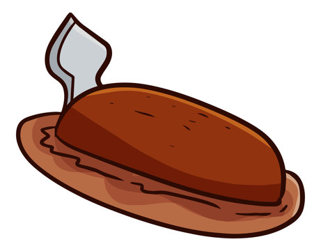 recommend clip art: Funny and cute grave in "indonesian" style - vector