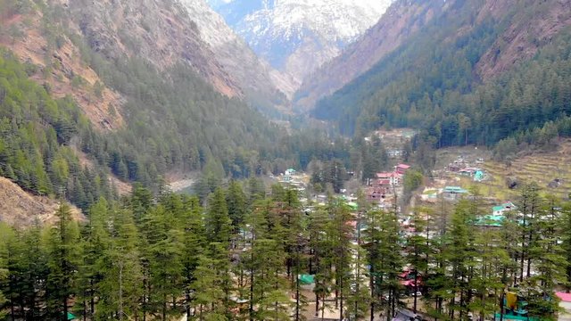 Drone Video kasolTown himachal pradesh . Famous travel spot in north india Famous 