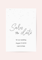 Minimalism wedding design