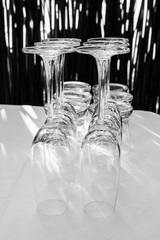 Dinner set. Fork, knife and spoon on the table