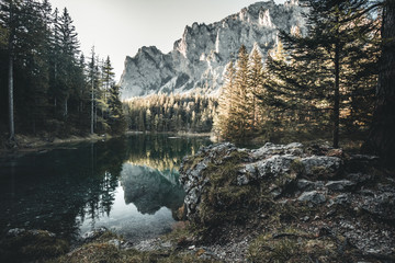 A beautiful lake called Green Lake in Austria in summer