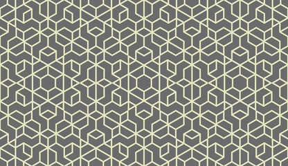 Abstract geometric pattern. A seamless vector background. Grey ornament. Graphic modern pattern. Simple lattice graphic design